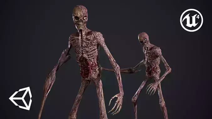 Evil Undead 2 Low-poly 3D model