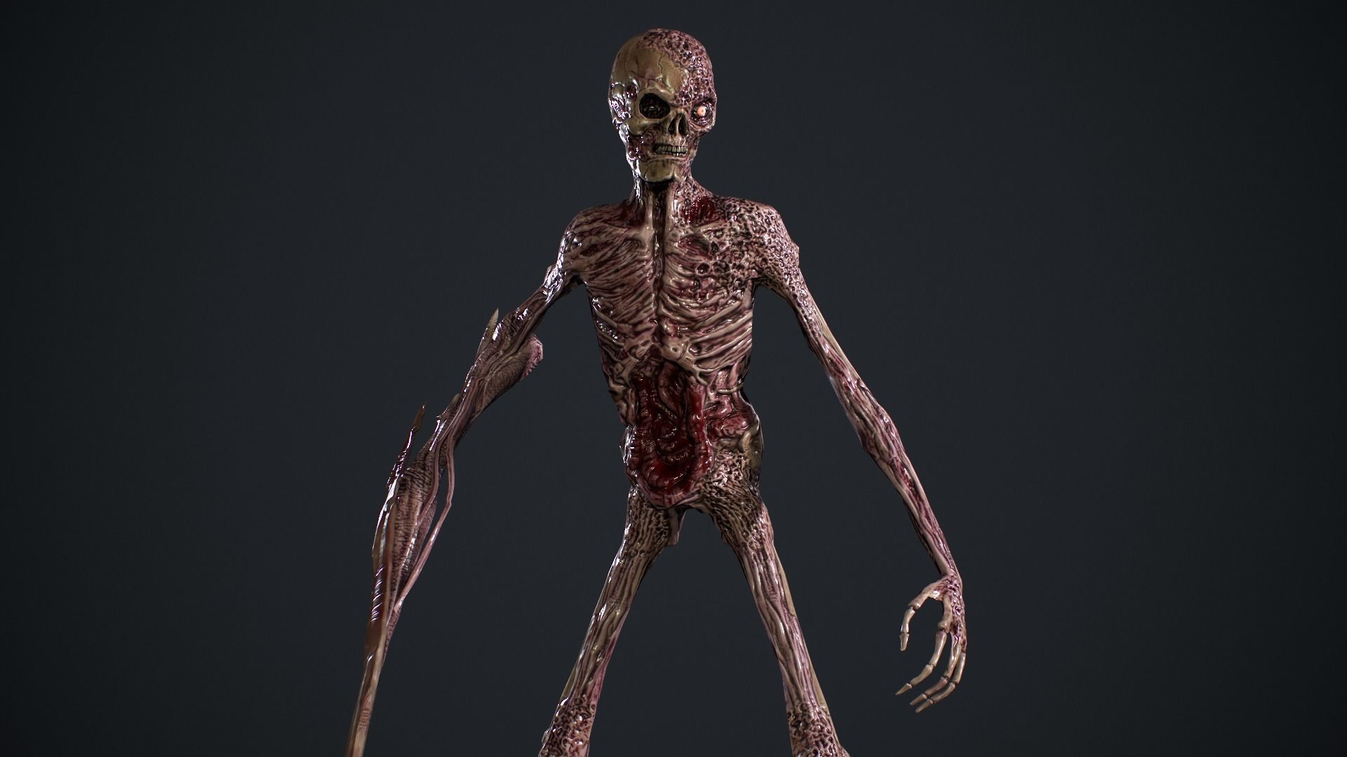 Evil Undead 2 Low-poly 3D model_8