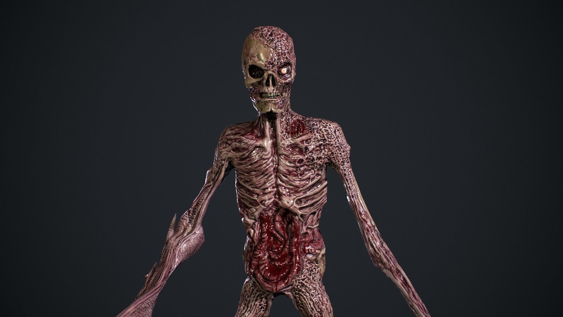 Evil Undead 2 Low-poly 3D model_11