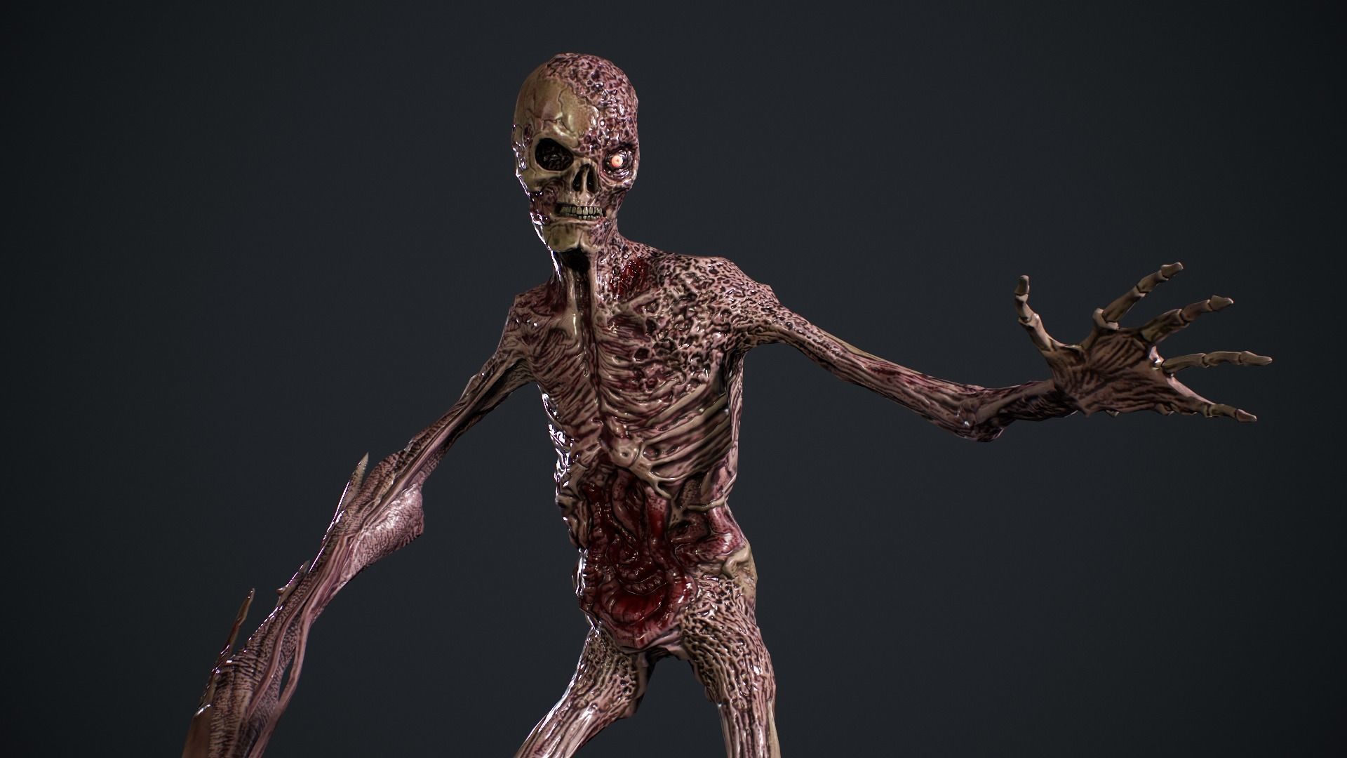 Evil Undead 2 Low-poly 3D model_12