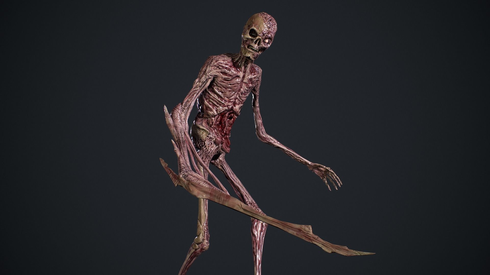 Evil Undead 2 Low-poly 3D model_7