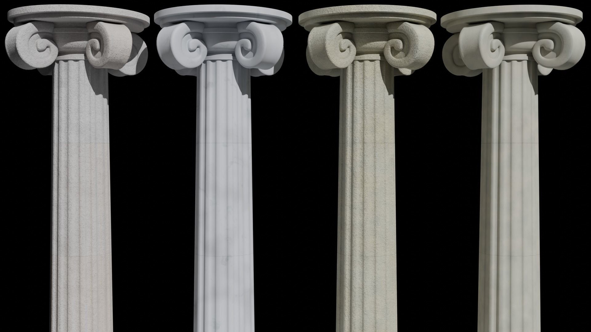 Roman Pillar Model  3D model_1