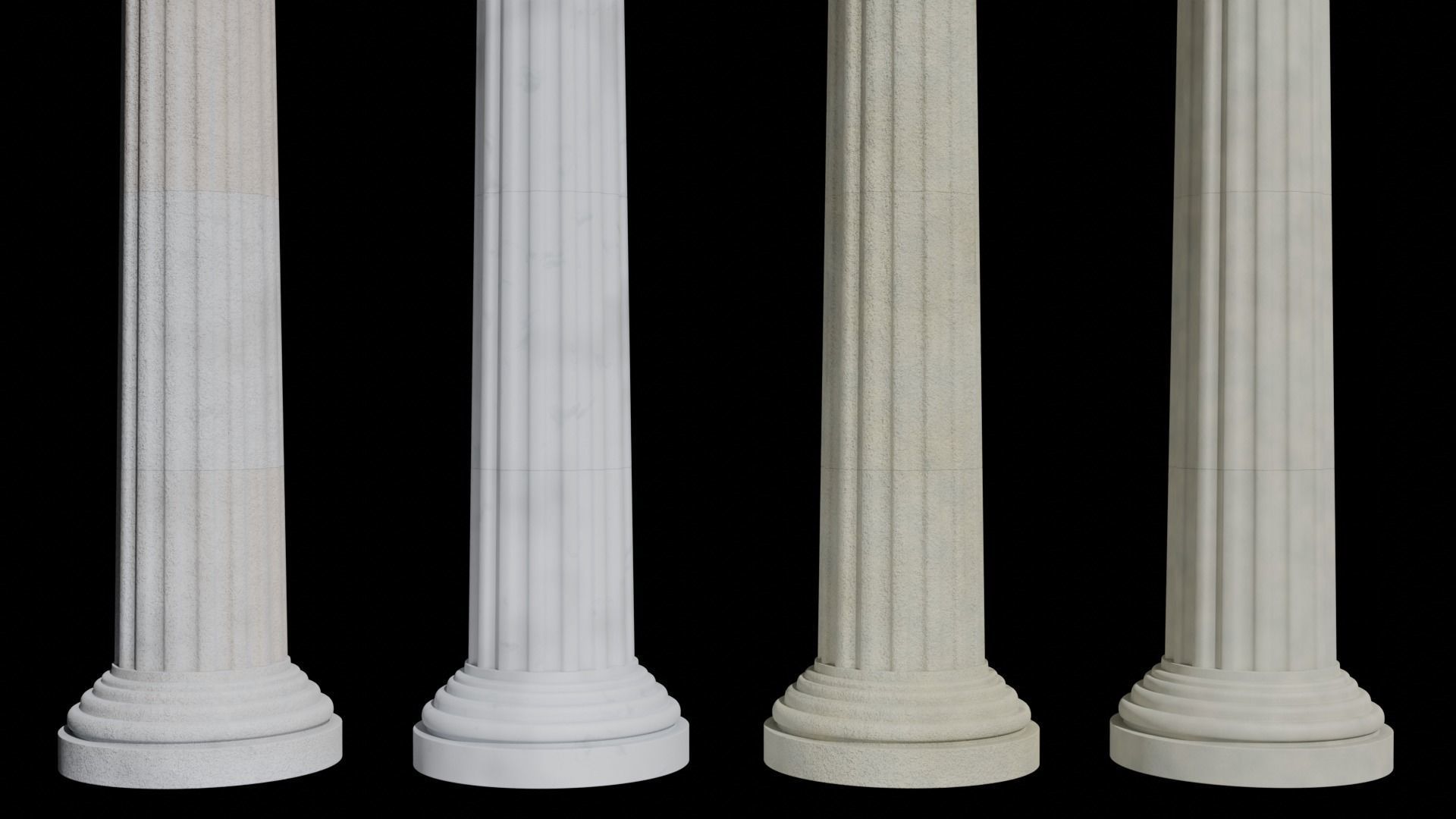 Roman Pillar Model  3D model_2