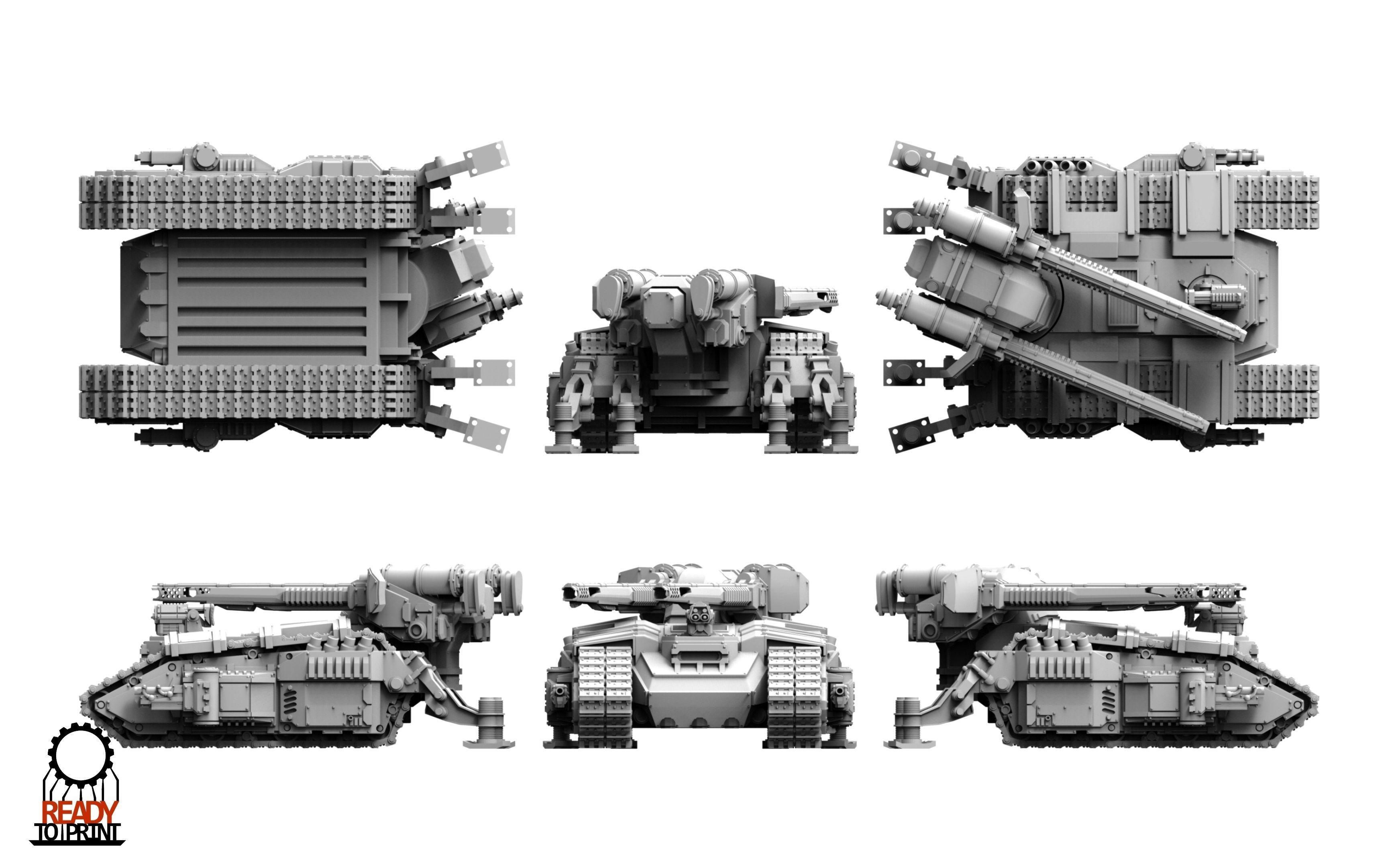 Tempest Legion and Black Knights - Skorpios Battle Tank 3D print model_4