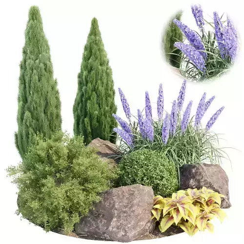 Plants for outdoor collection vol 177 3D model
