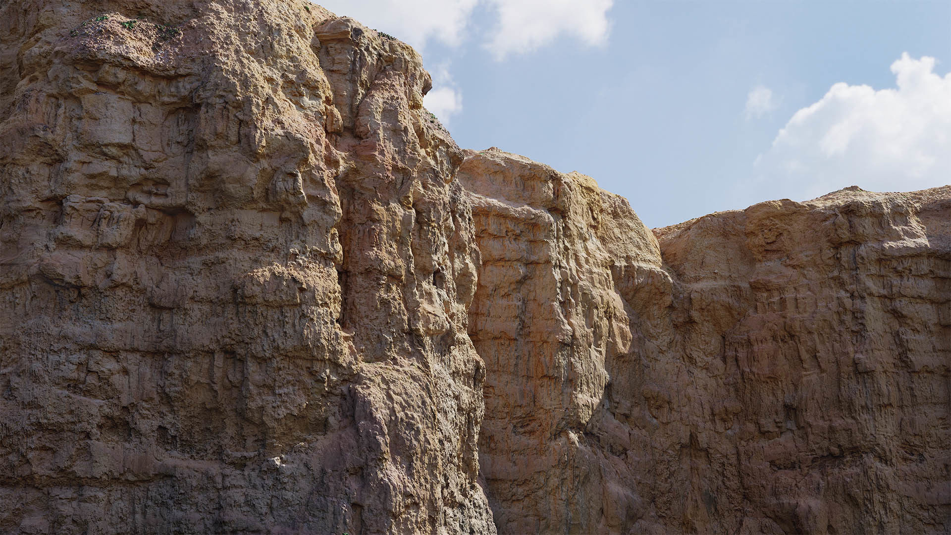 Desert Cliffs Rock Scan Collection Low-poly 3D model_1