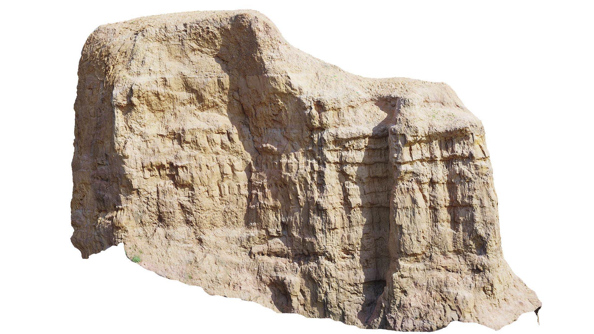 Desert Cliffs Rock Scan Collection Low-poly 3D model_2