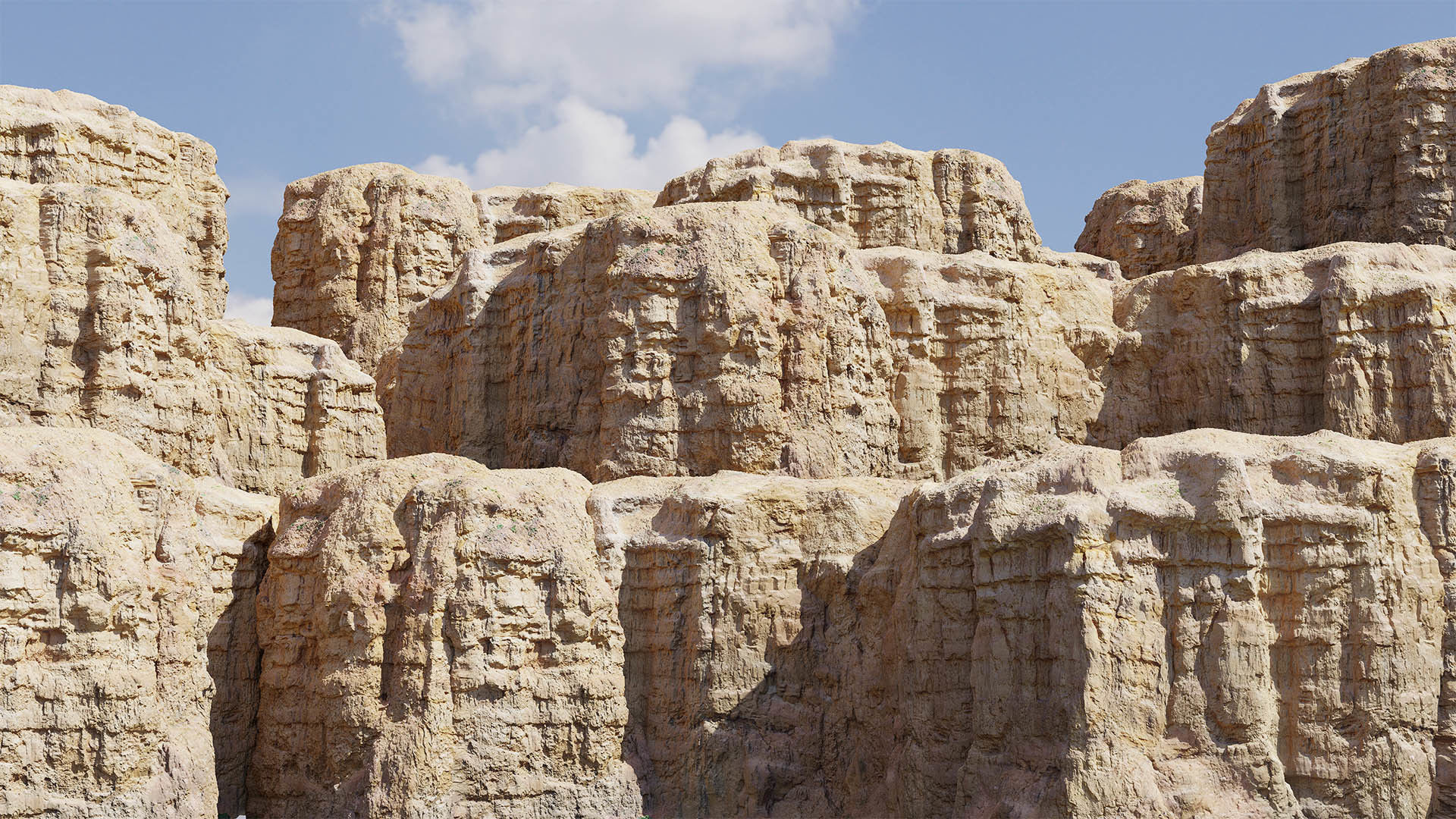Desert Cliffs Rock Scan Collection Low-poly 3D model_5