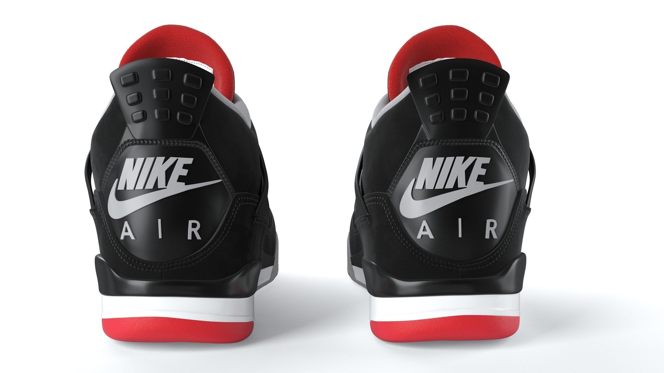 Jordan 4 Retro Bred PBR 3D model_6