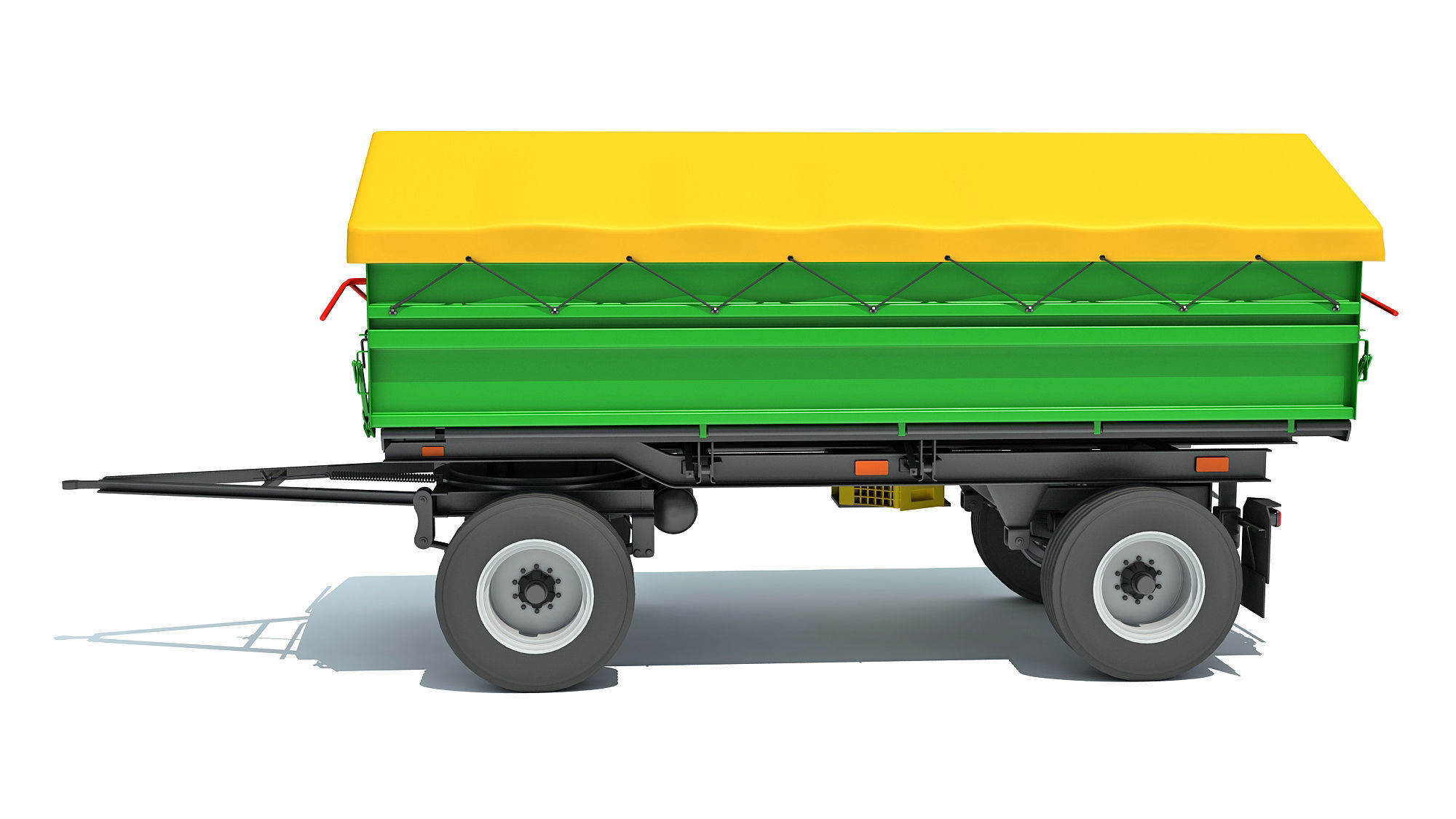 Farm Trailer 3D model_2
