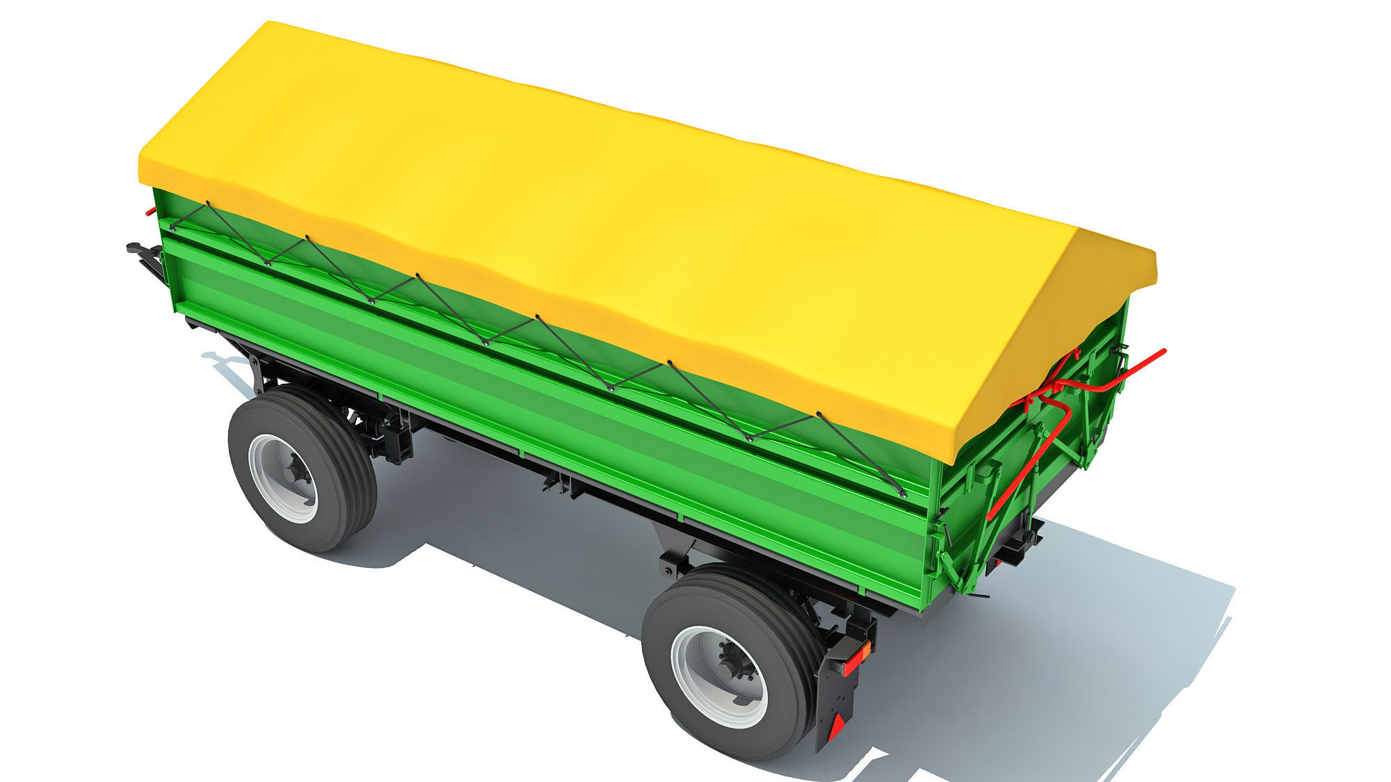 Farm Trailer 3D model_4