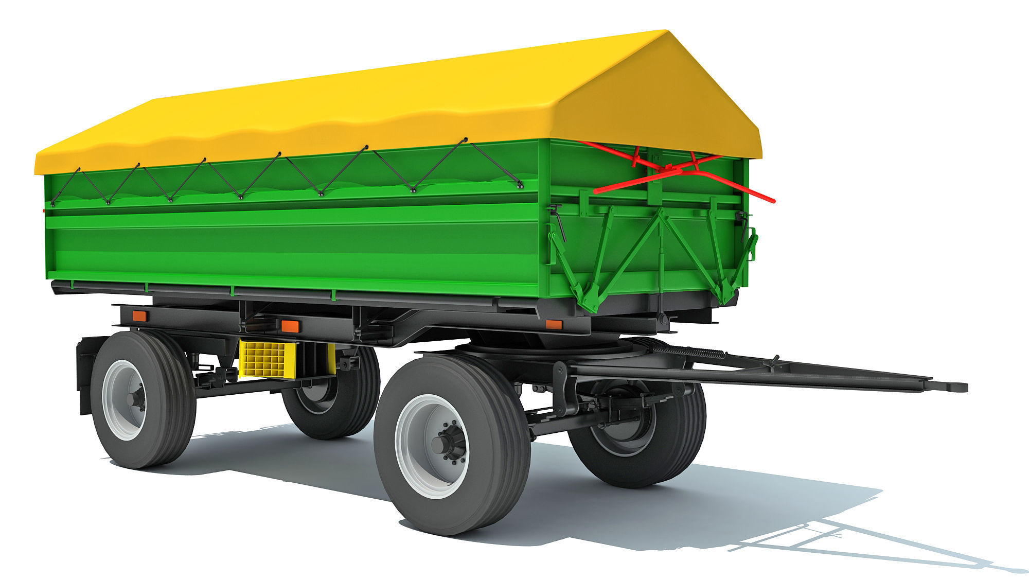 Farm Trailer 3D model_8