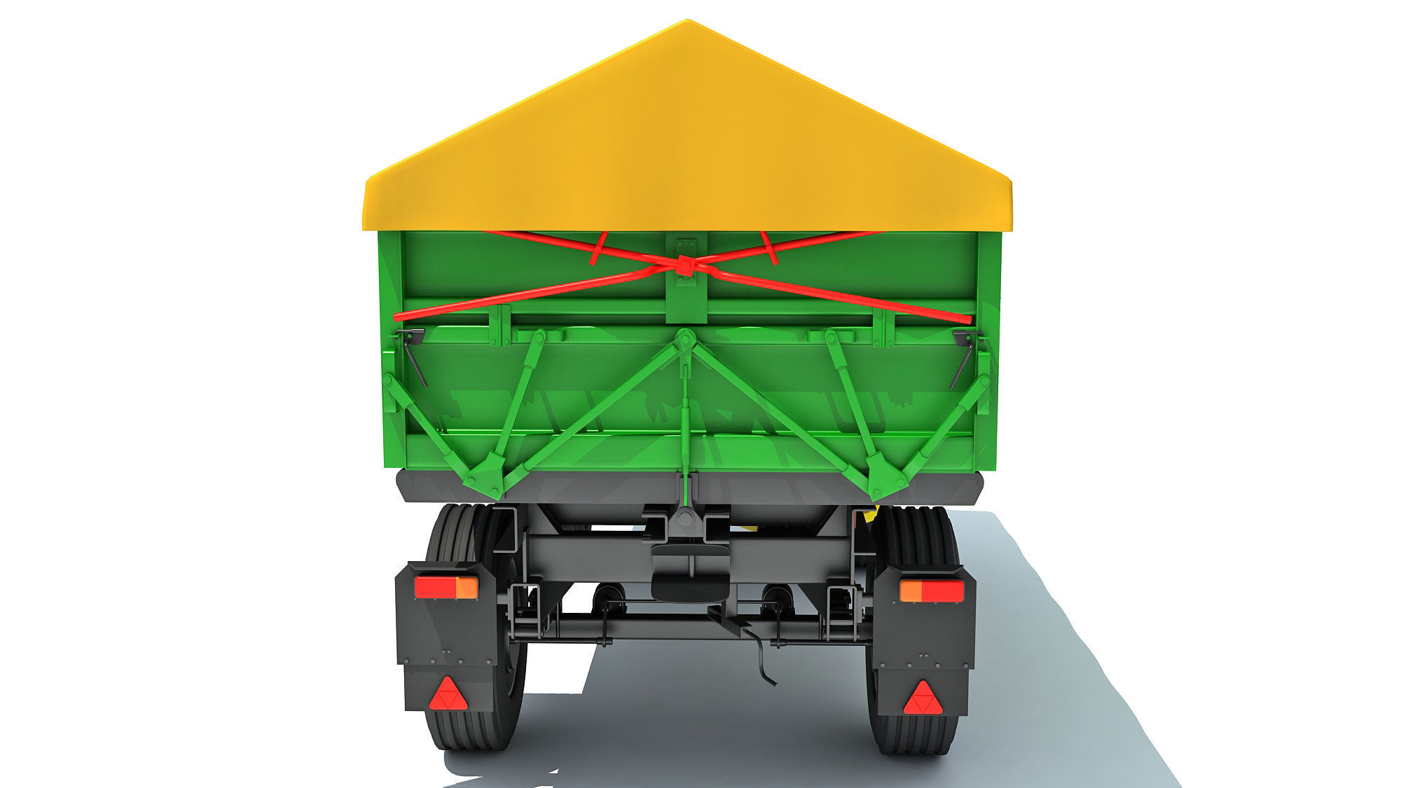 Farm Trailer 3D model_5