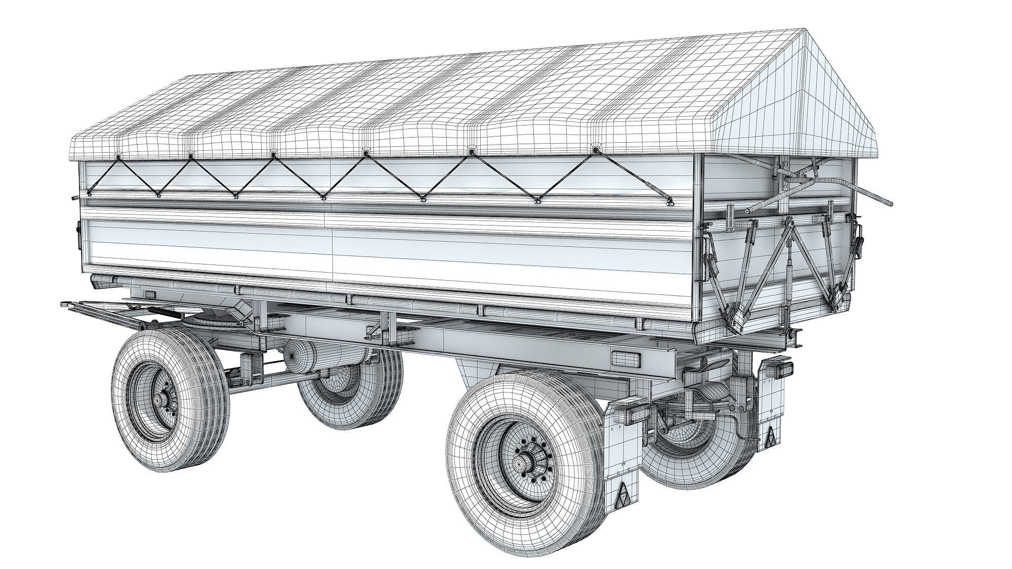 Farm Trailer 3D model_13