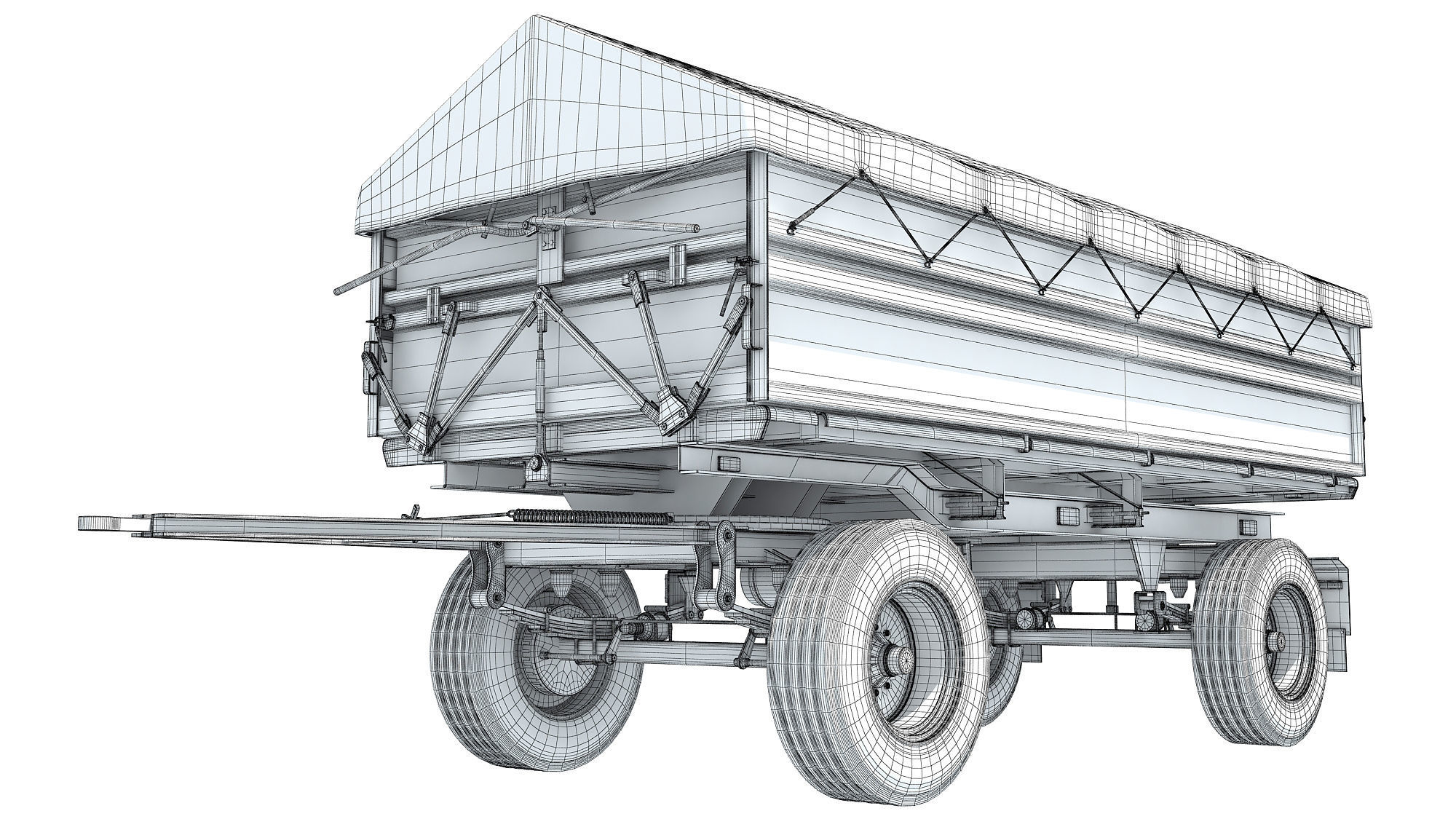 Farm Trailer 3D model_15