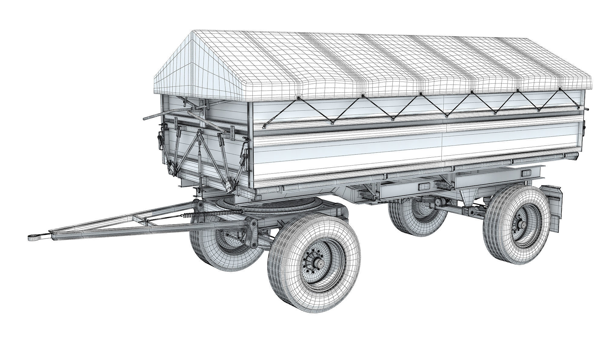 Farm Trailer 3D model_12
