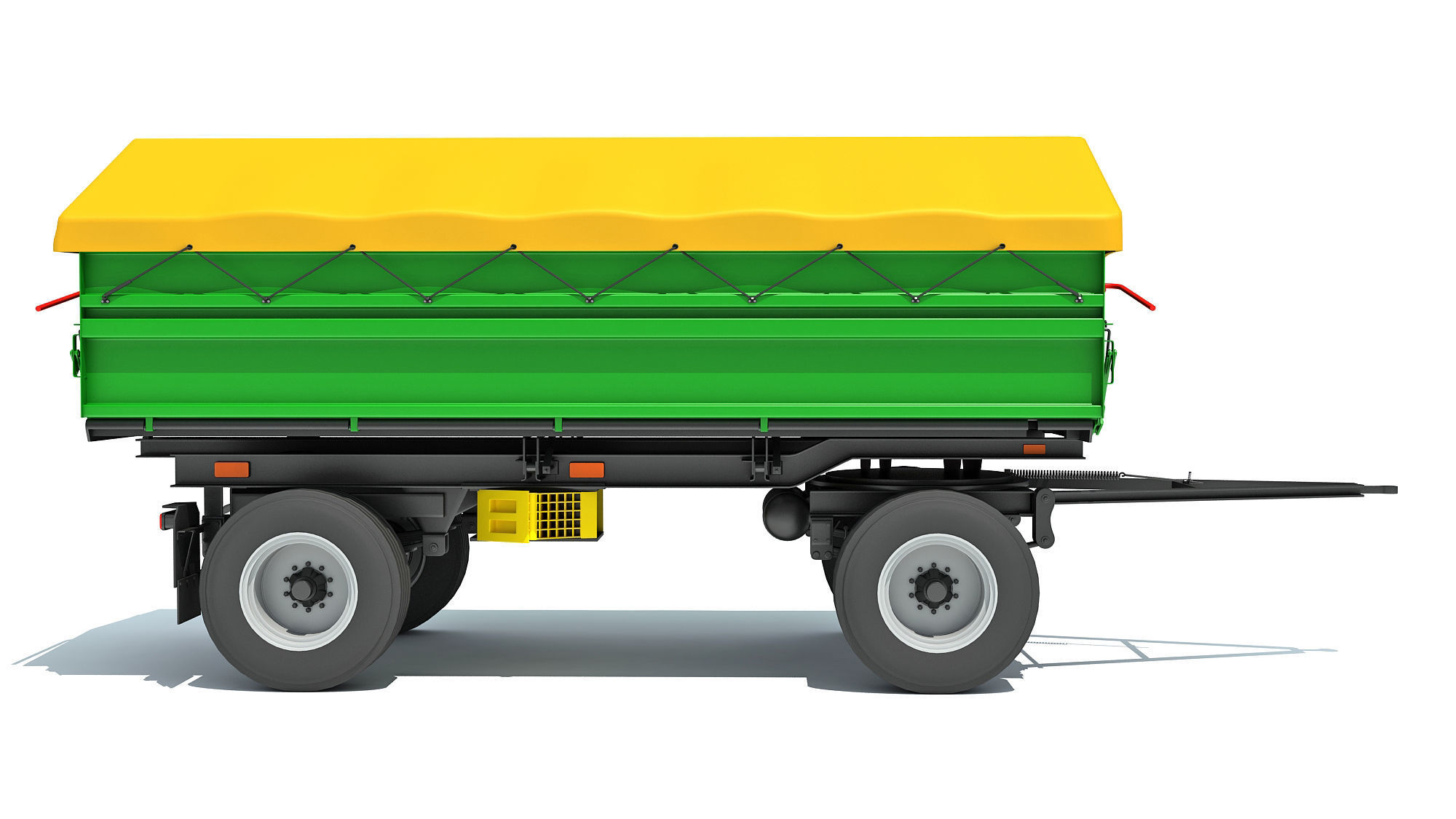 Farm Trailer 3D model_7