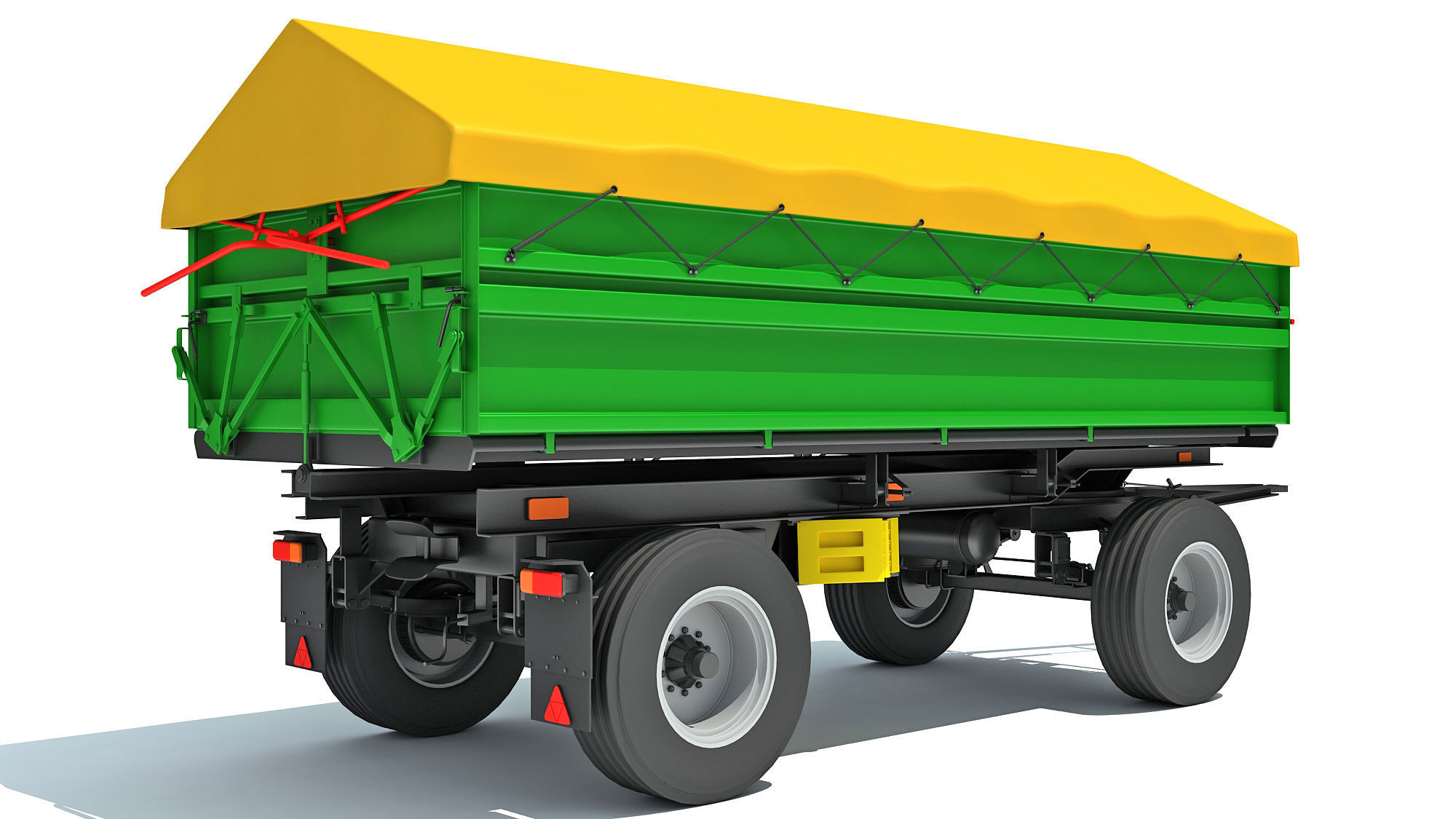 Farm Trailer 3D model_6