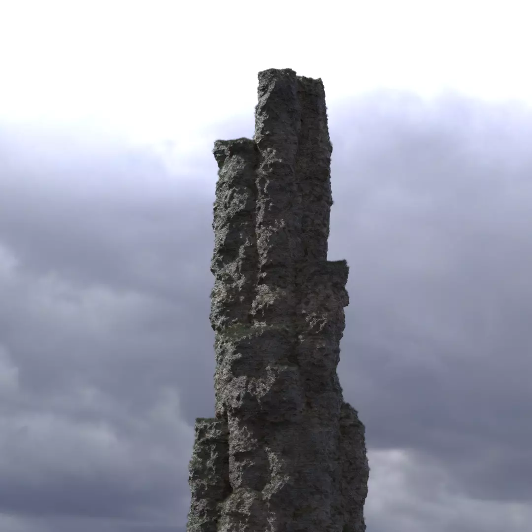 Procedural Cliff Generator - Blender Geometry Nodes 3D model_0