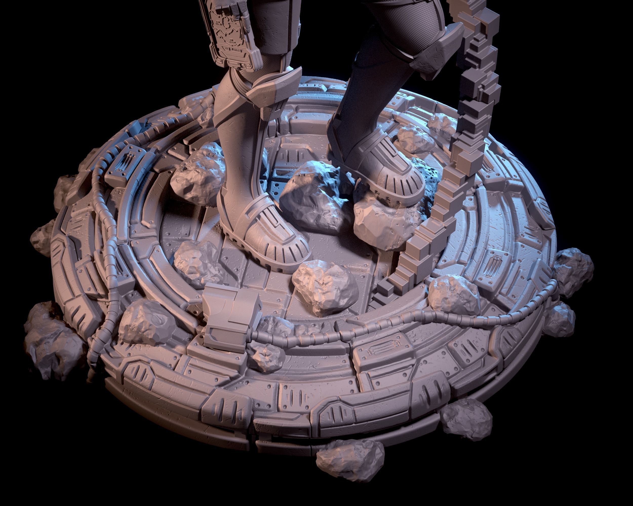 Mass Effect Fanart - Liara TSoni 3d print model Pose 2 3D print model_8