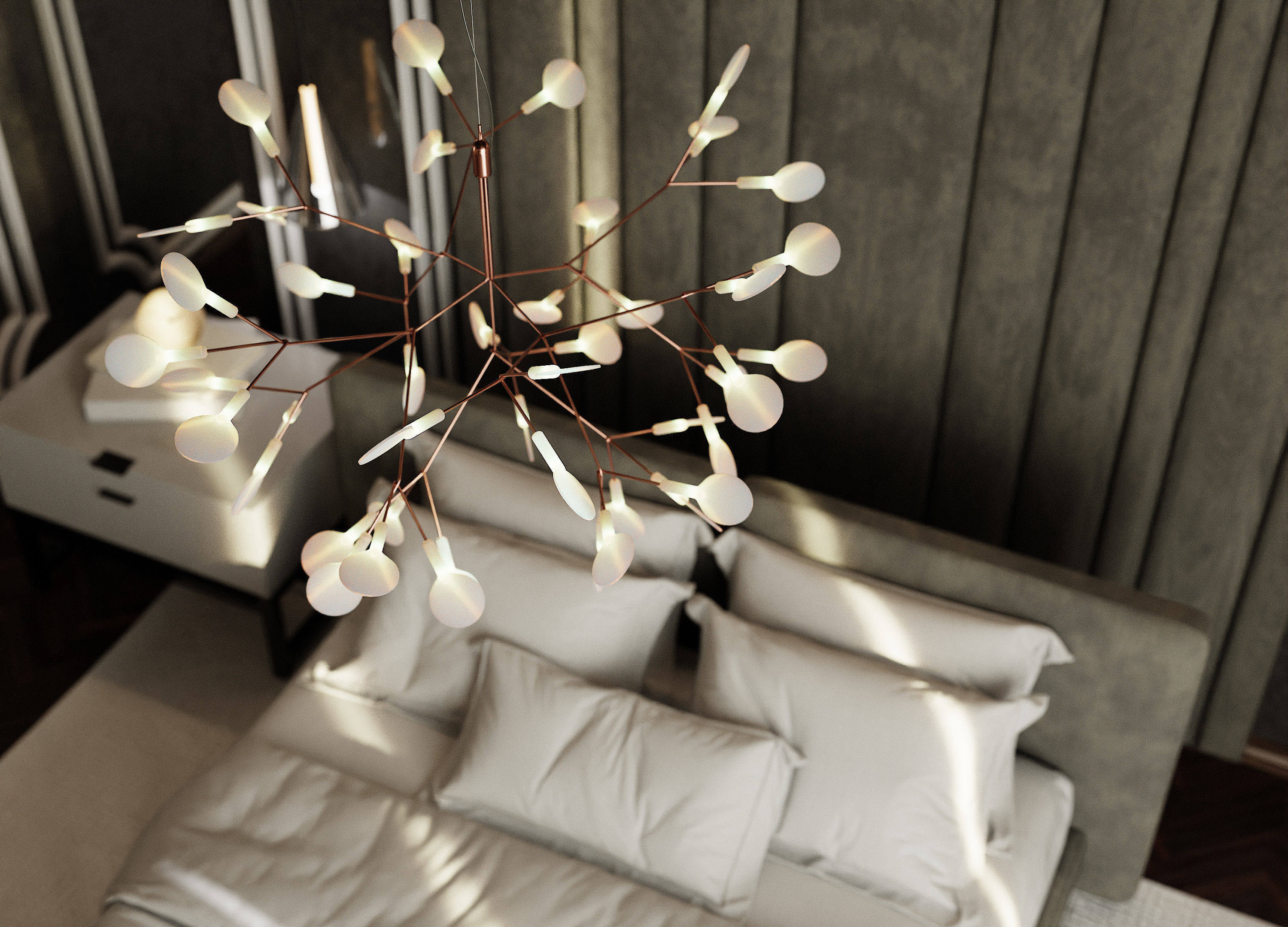 Photorealistic Interior Bedroom Scene In Native Blend File 3D model_5