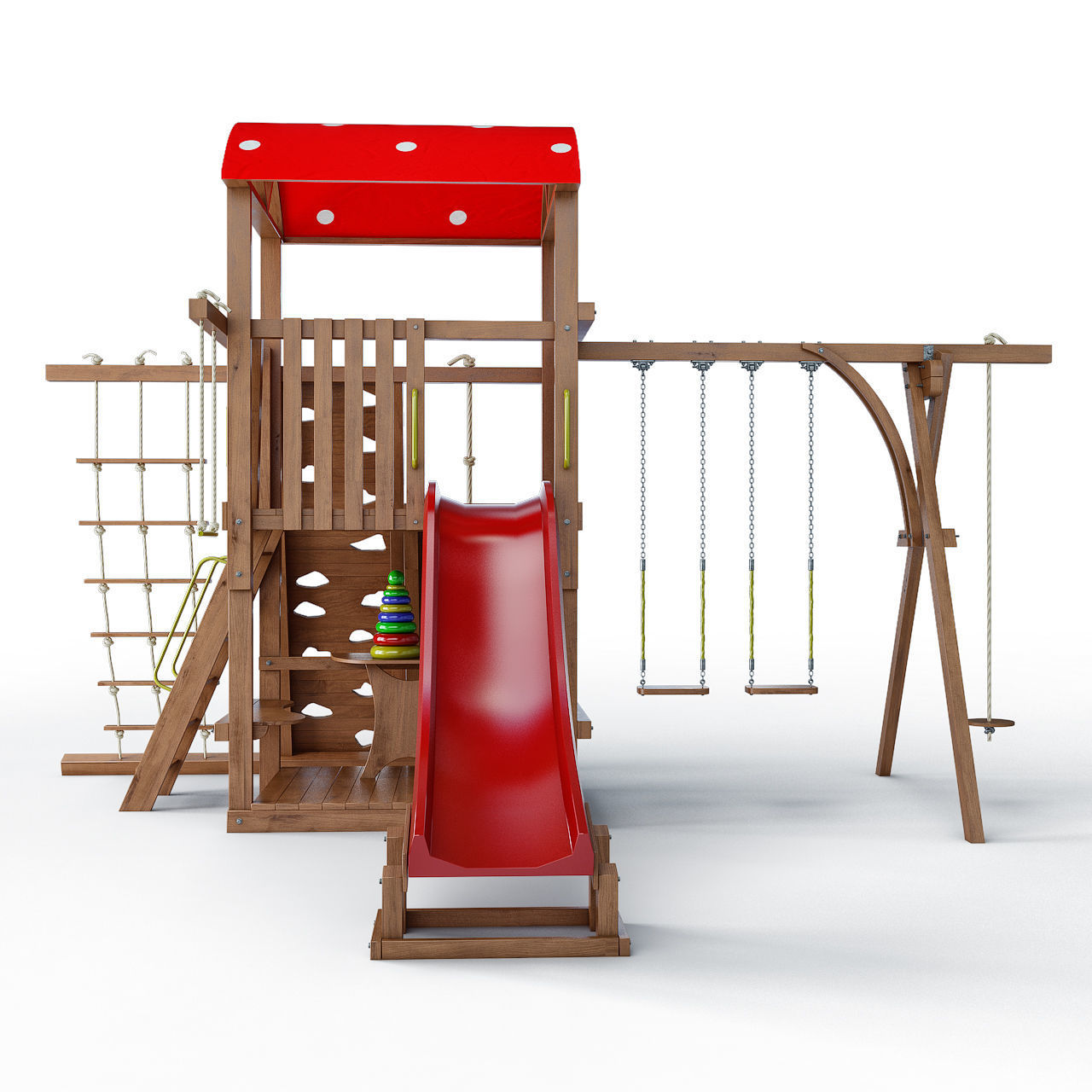 Children slide Mushroom 3D model_2