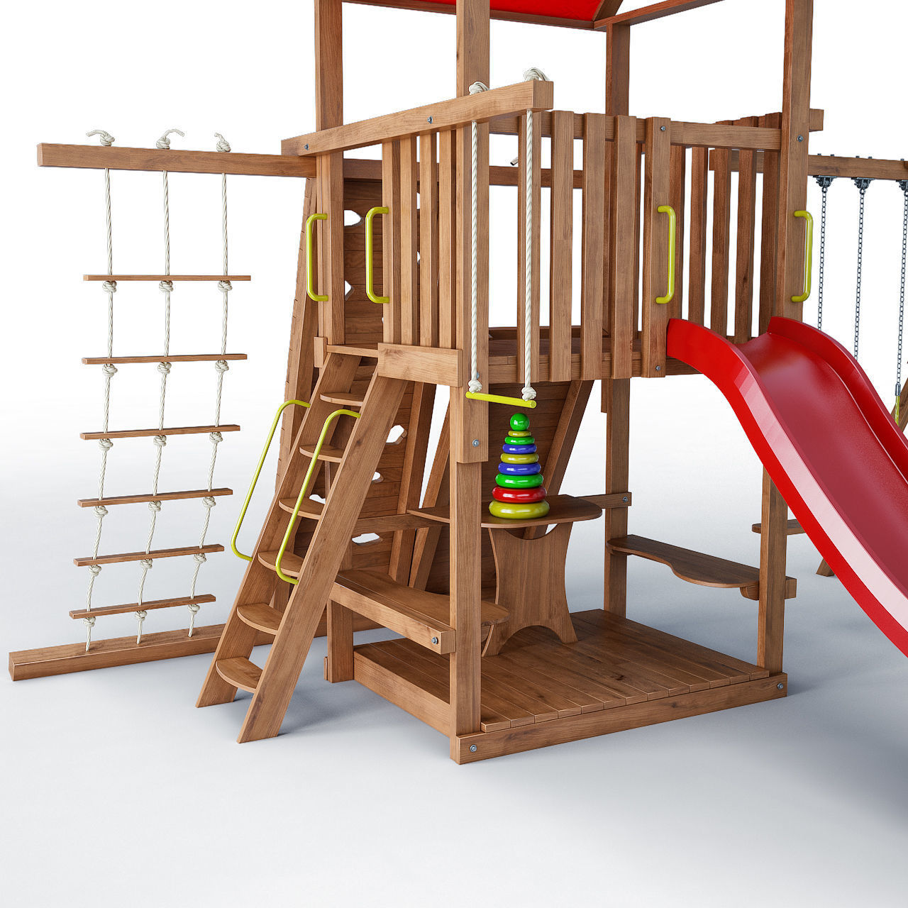 Children slide Mushroom 3D model_5