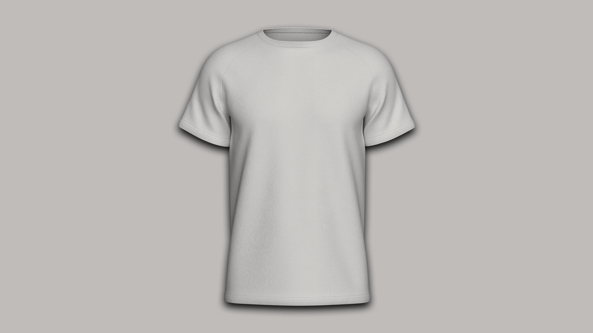 Raglan Sleeve Round Neck Tee Design 3D model_5