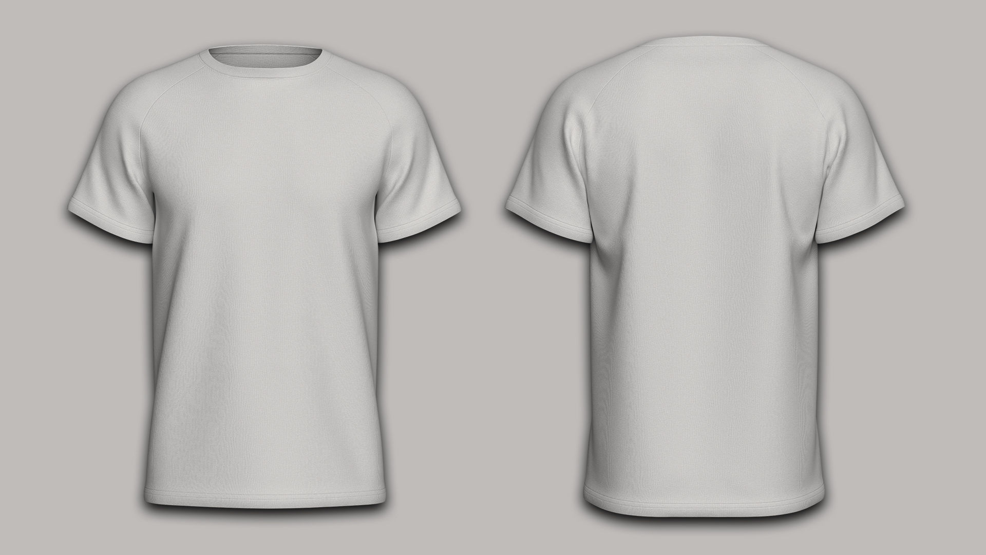 Raglan Sleeve Round Neck Tee Design 3D model_4