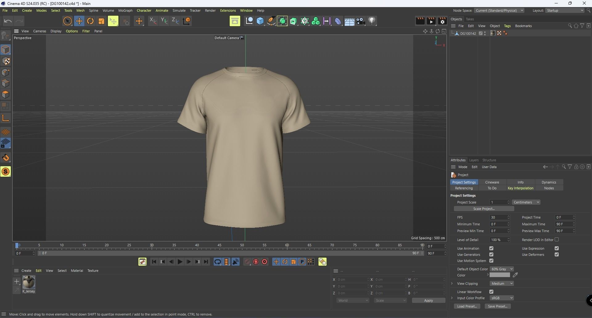 Raglan Sleeve Round Neck Tee Design 3D model_15