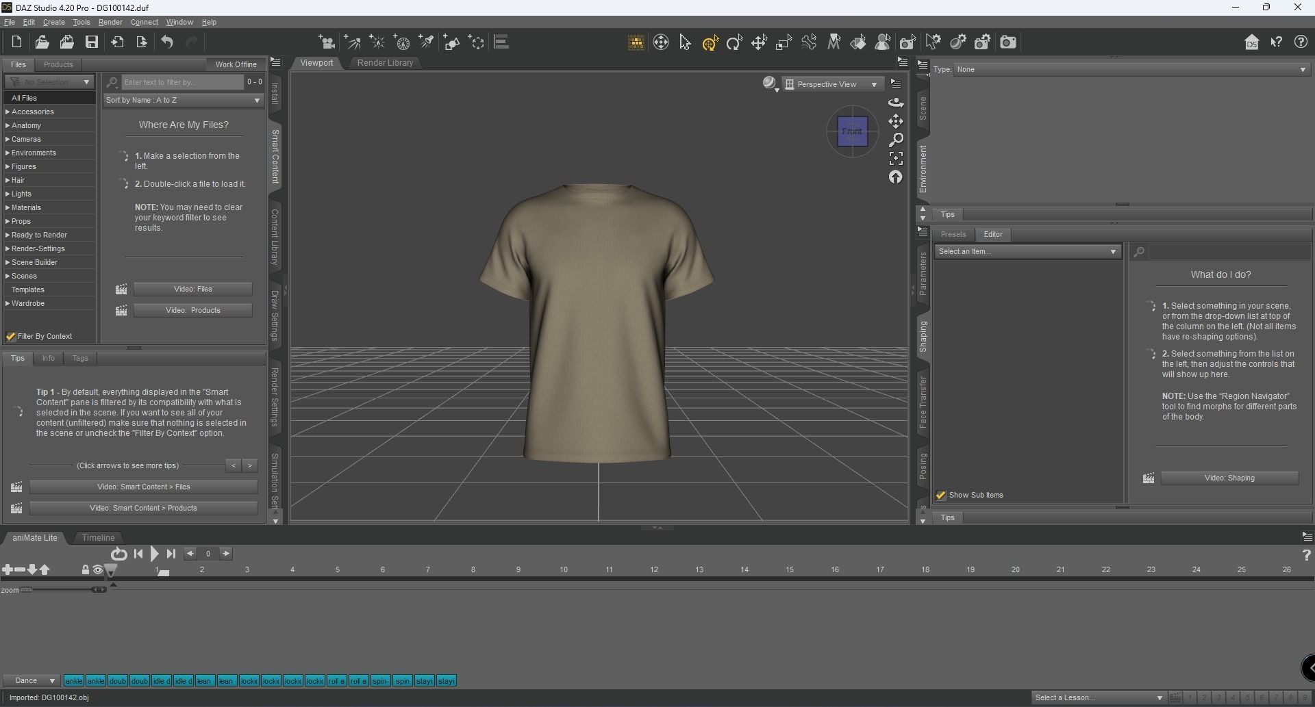 Raglan Sleeve Round Neck Tee Design 3D model_17
