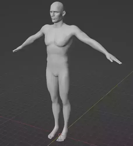 Male Basemesh 3d model 4k rendered