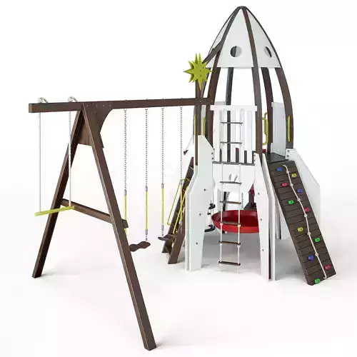 Children slide Rocket 3D model