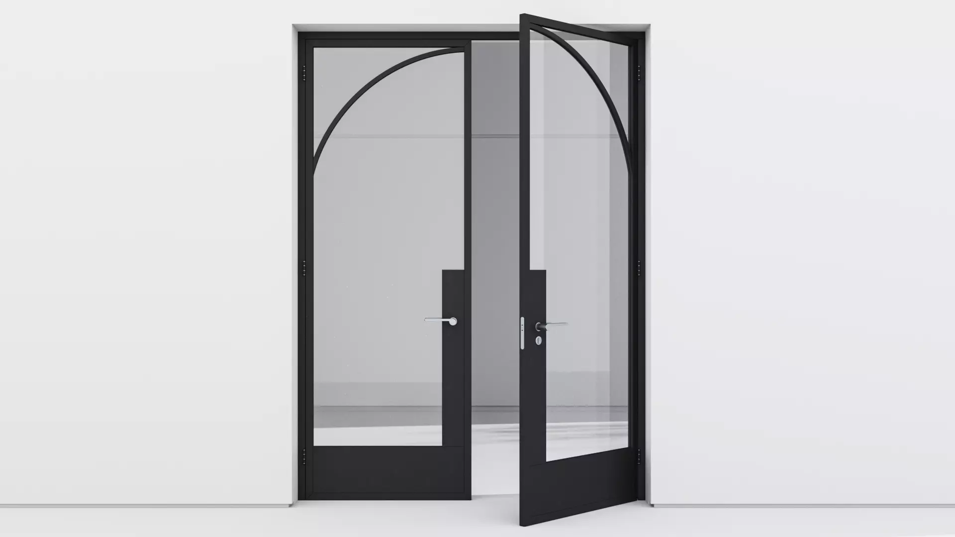 Aluminium door 34 3D model_0