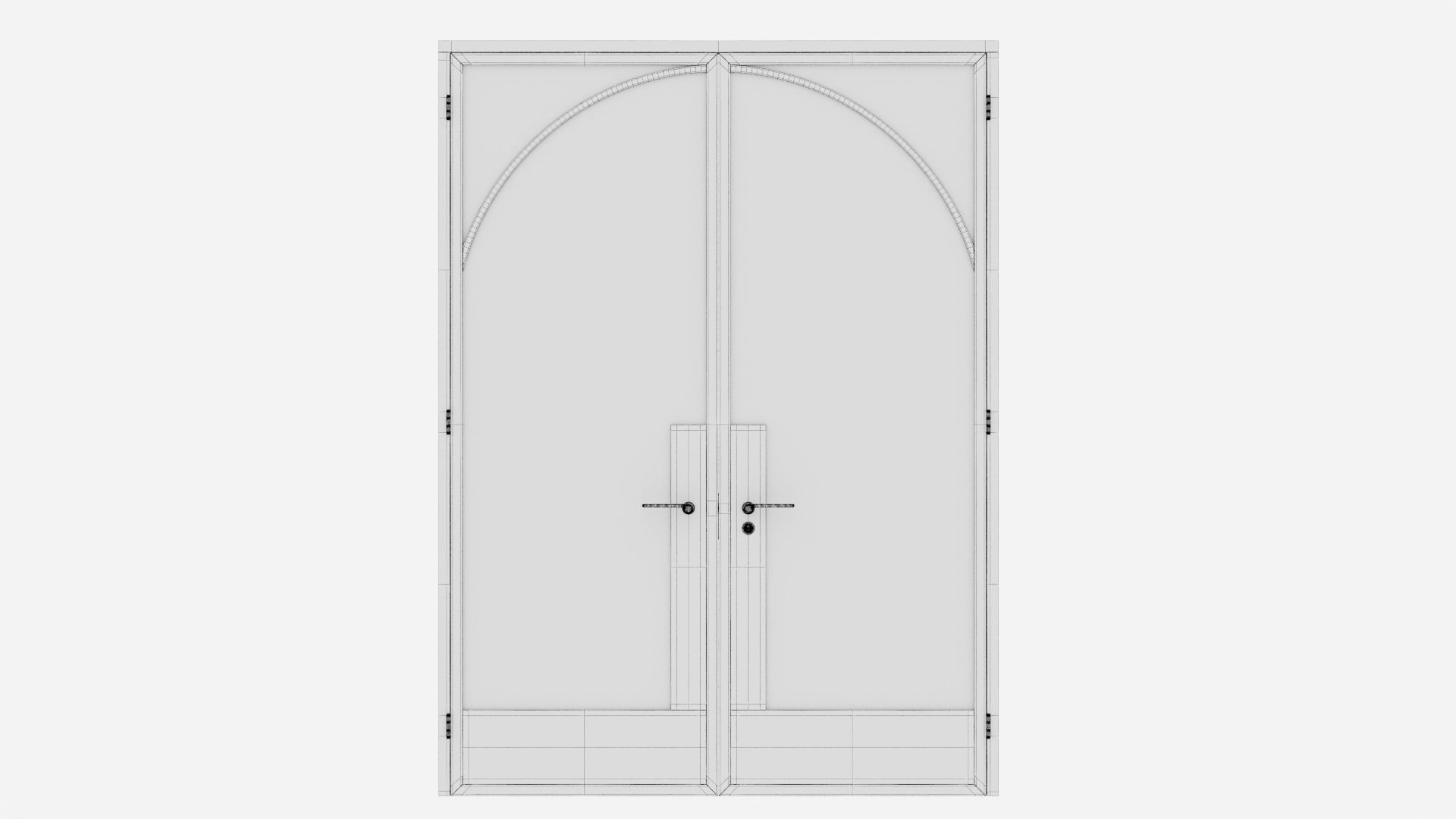 Aluminium door 34 3D model_5