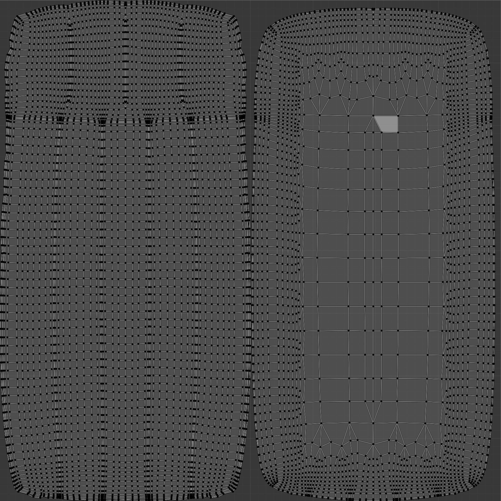 Inflatable Air Mattress Low-poly 3D model_5