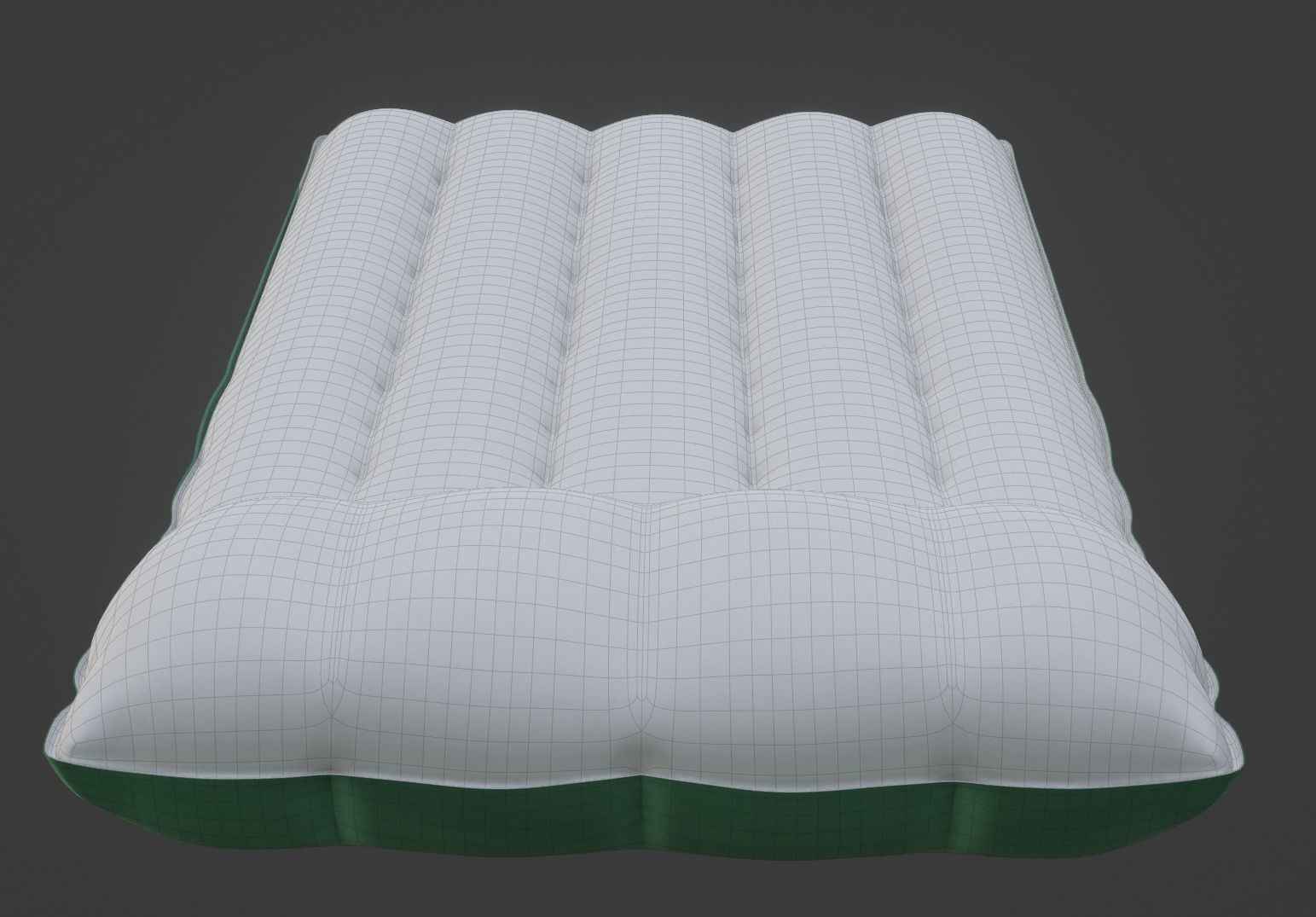 Inflatable Air Mattress Low-poly 3D model_10