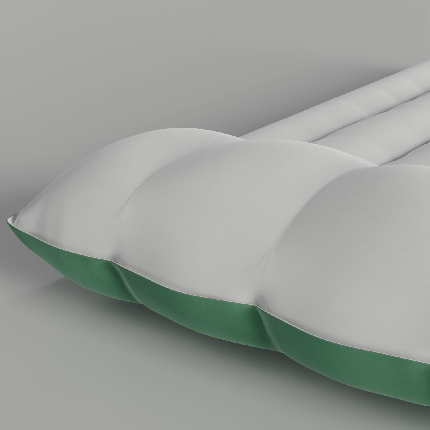 Inflatable Air Mattress Low-poly 3D model_2