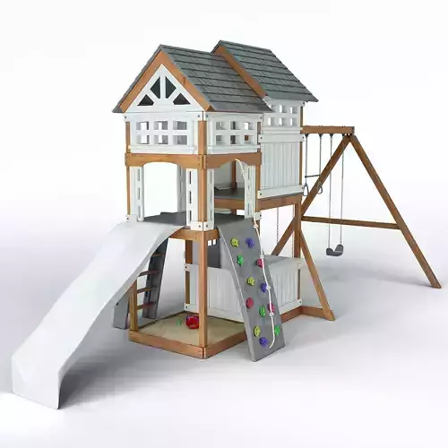 Suncast Vista Hybrid Play Set WRP7000D 3D model