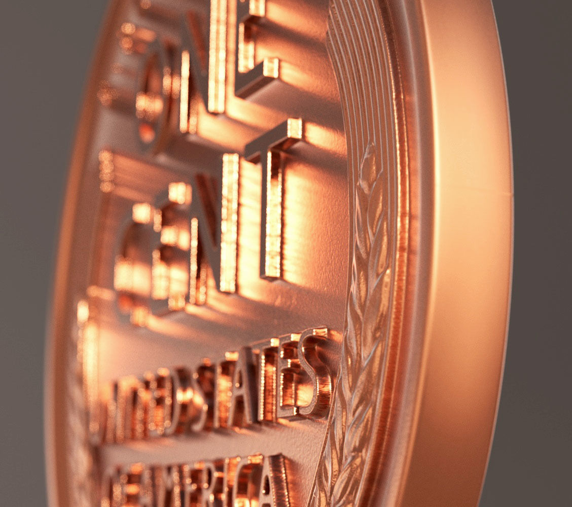 Lincoln Penny 2023 3D model_5