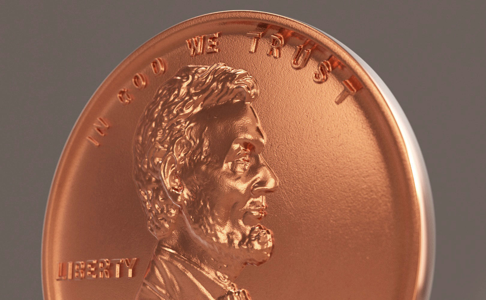 Lincoln Penny 2023 3D model_3