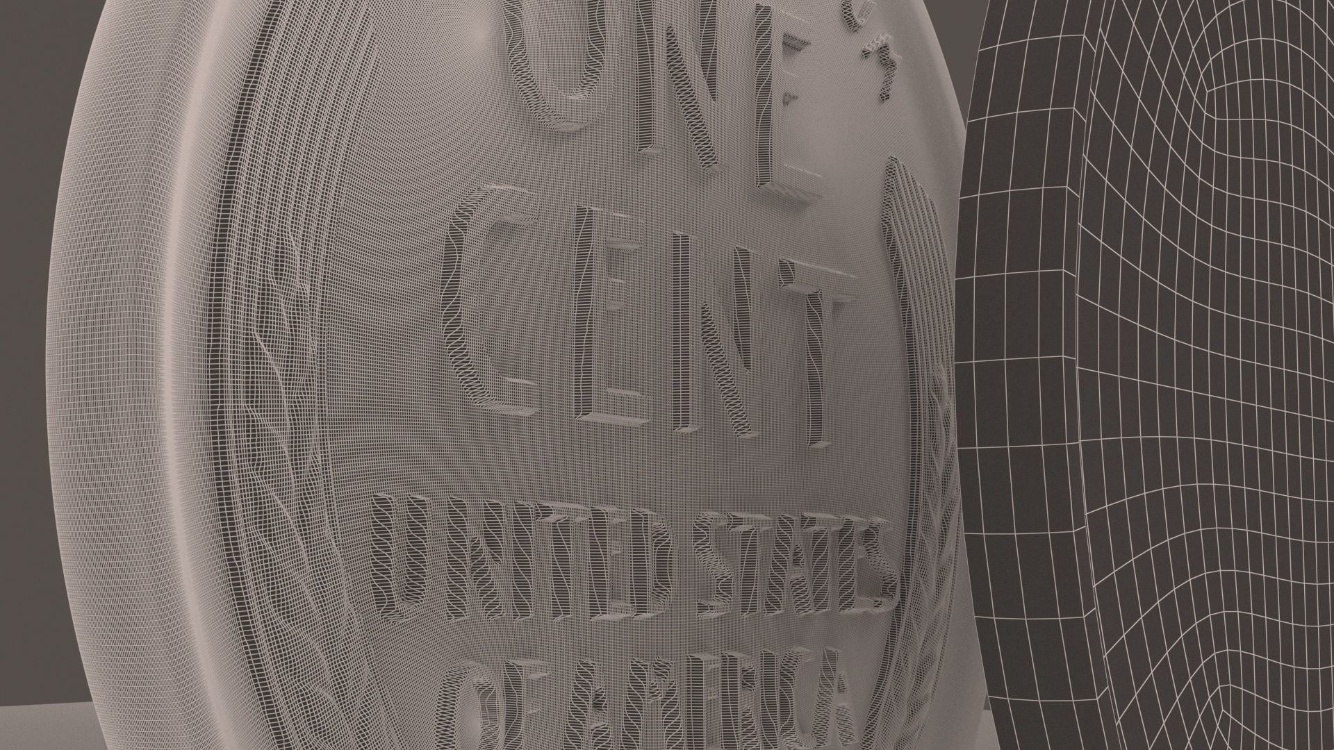 Lincoln Penny 2023 3D model_6