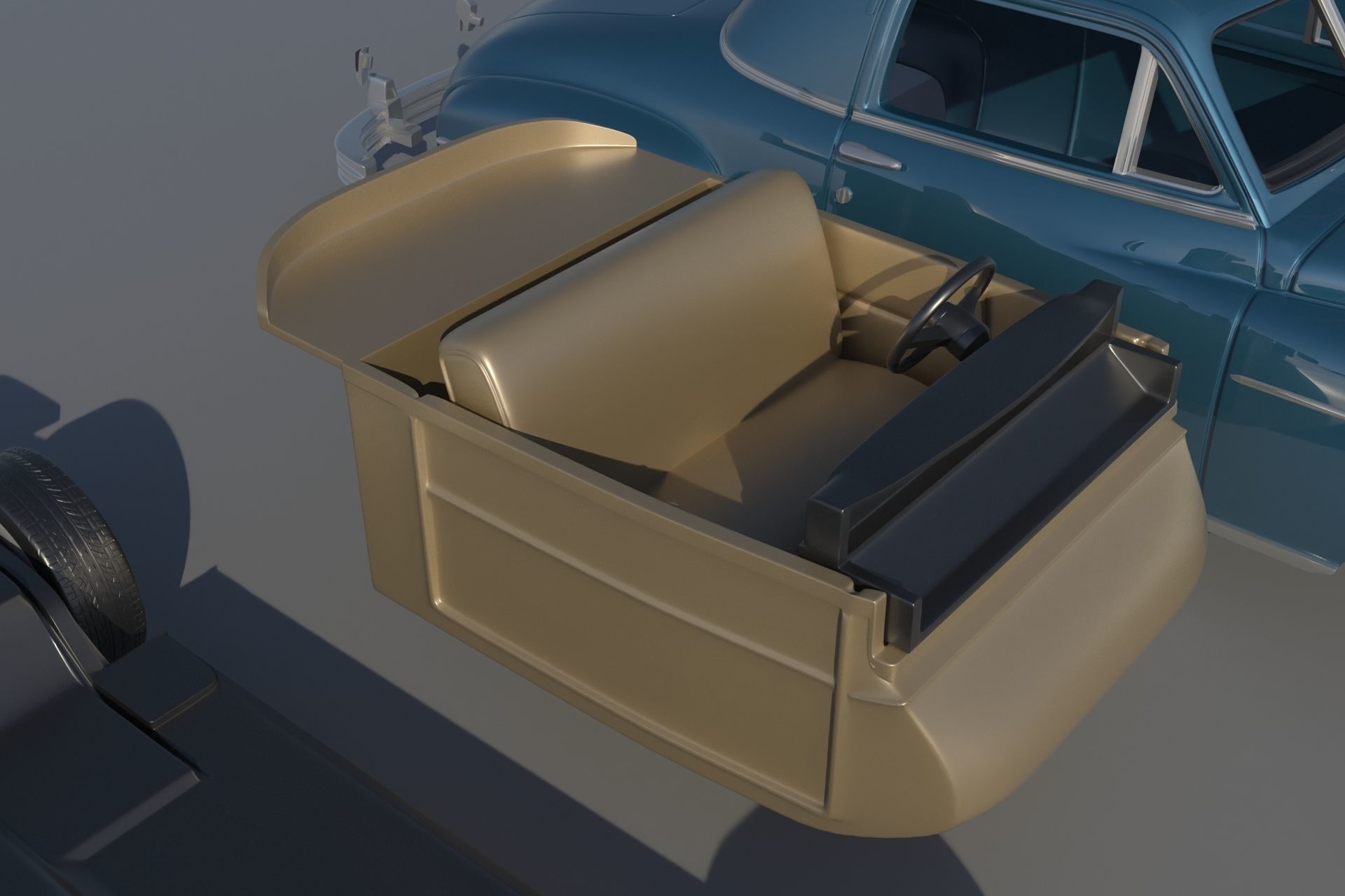 Plymouth Business Coupe 1949 3D print model_17