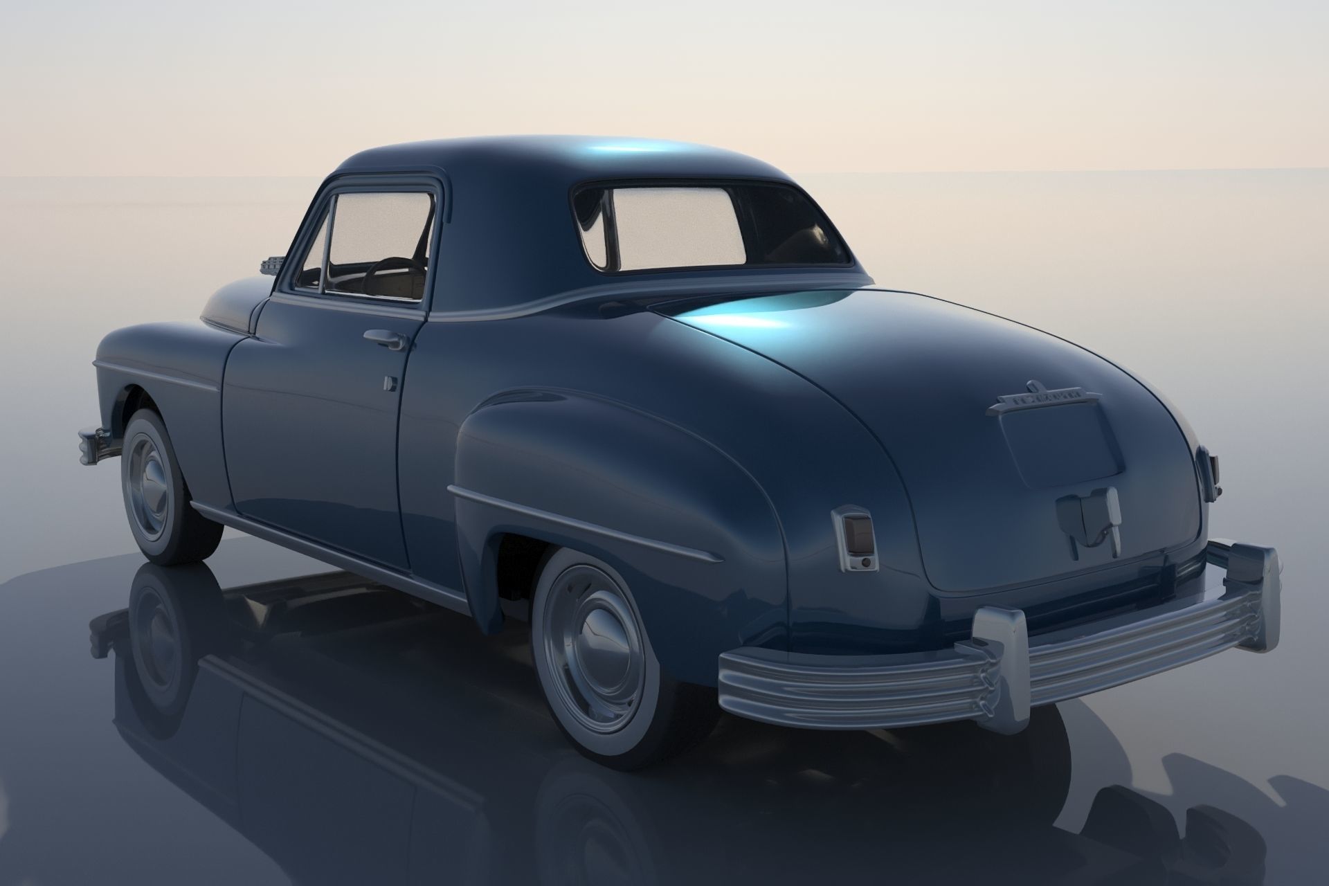 Plymouth Business Coupe 1949 3D print model_2