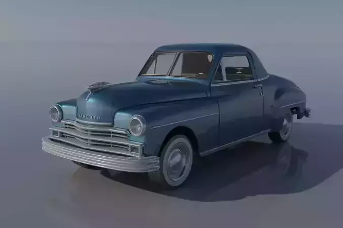 Plymouth Business Coupe 1949 3D print model