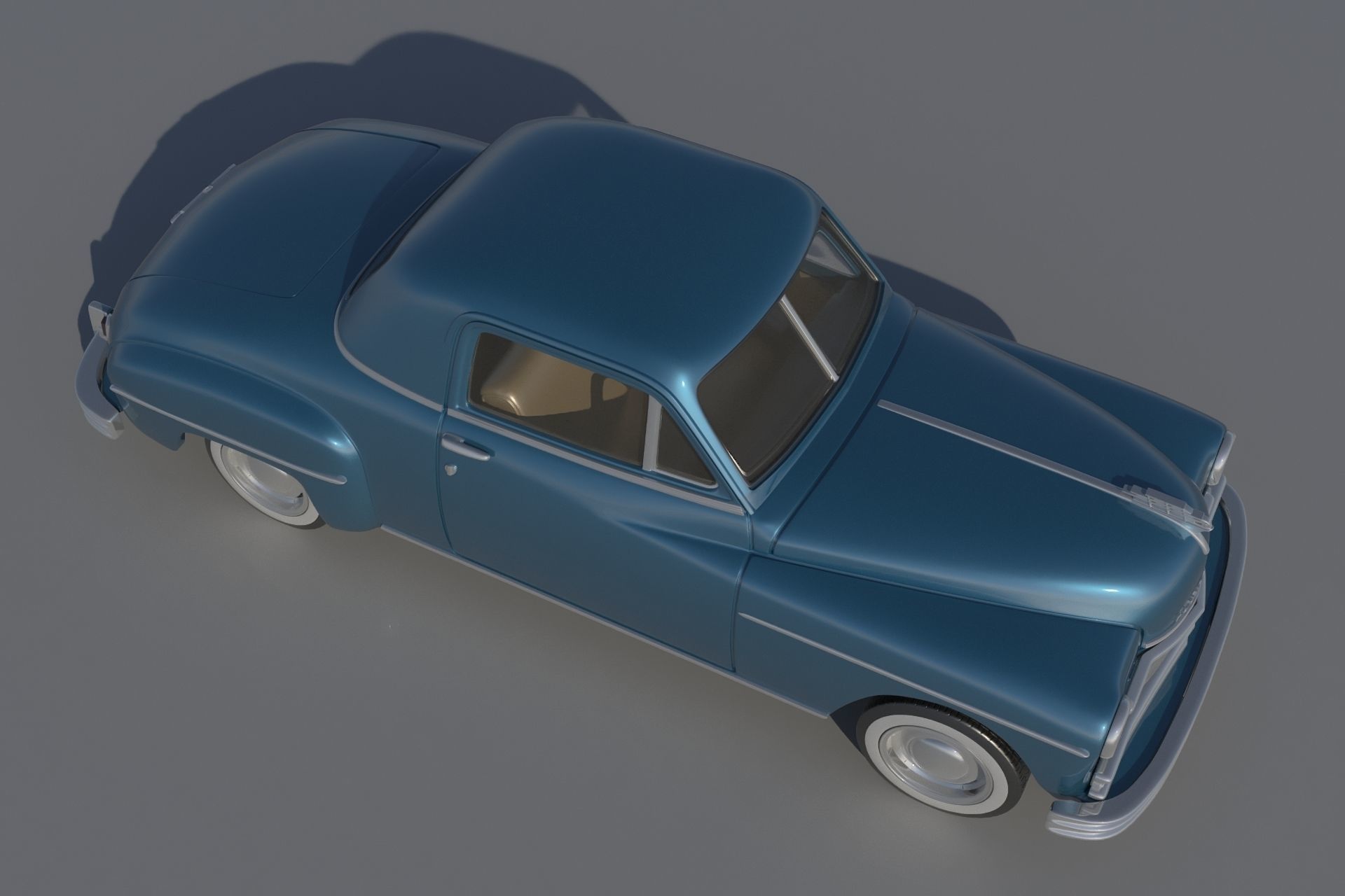 Plymouth Business Coupe 1949 3D print model_7