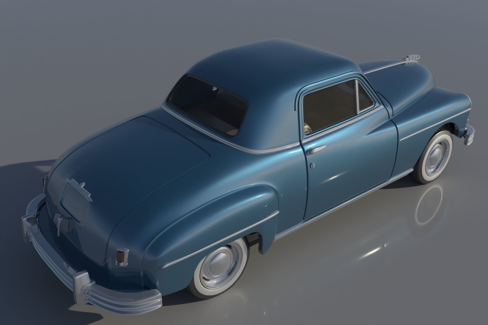Plymouth Business Coupe 1949 3D print model_3