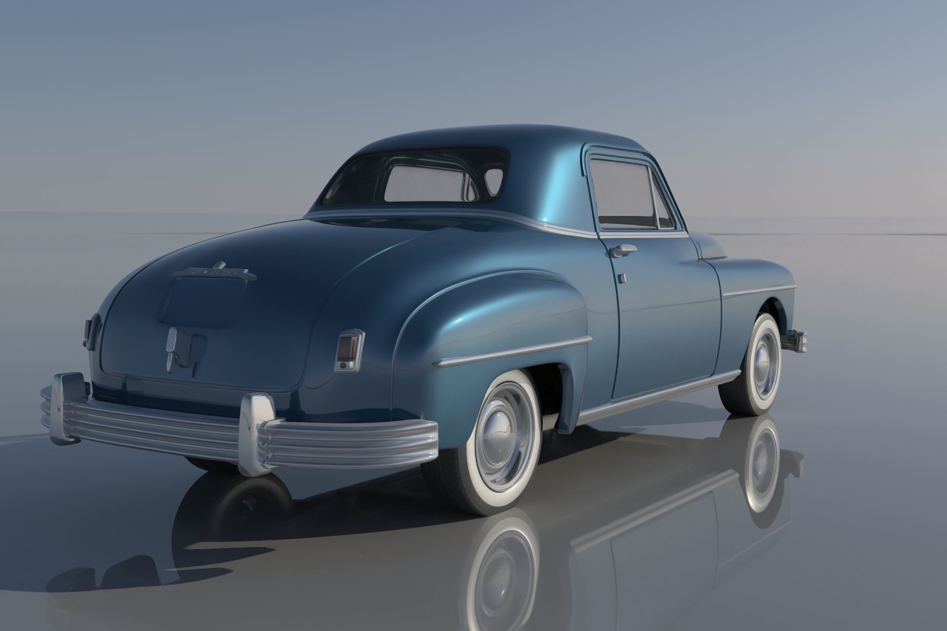 Plymouth Business Coupe 1949 3D print model_4