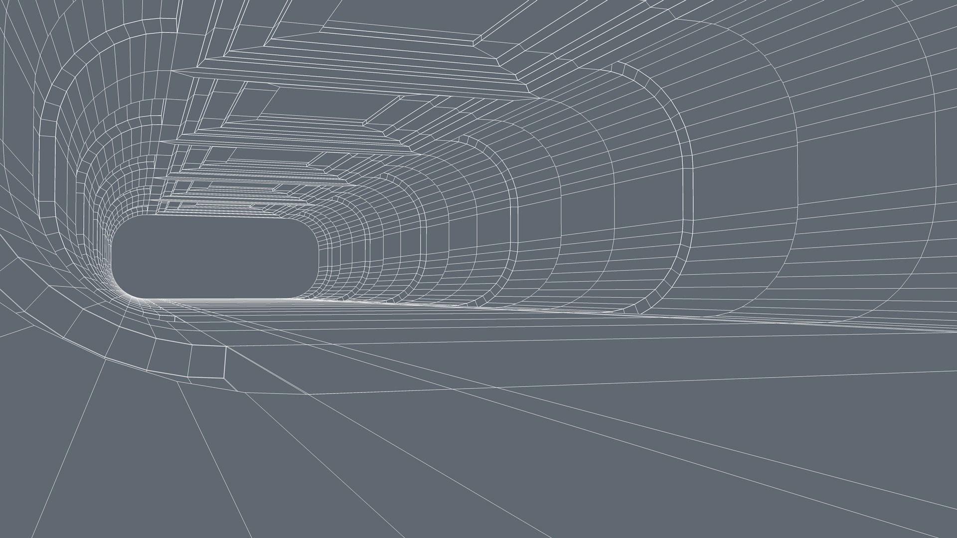 Sci Fi corridor 3D model_8