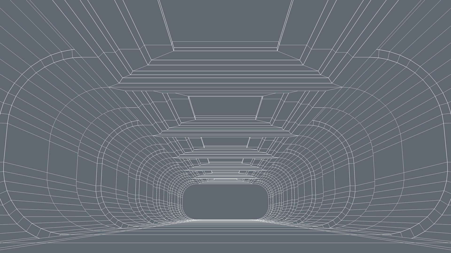 Sci Fi corridor 3D model_6